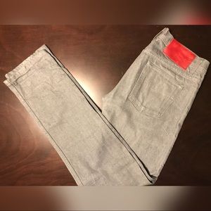 Naked & Famous Jeans Raw Denim Grey Size 32
